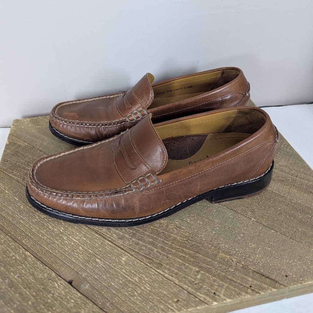 Cole Haan Brown Leather Penny Loafers | Classic Preppy Loafers | Women’s 9